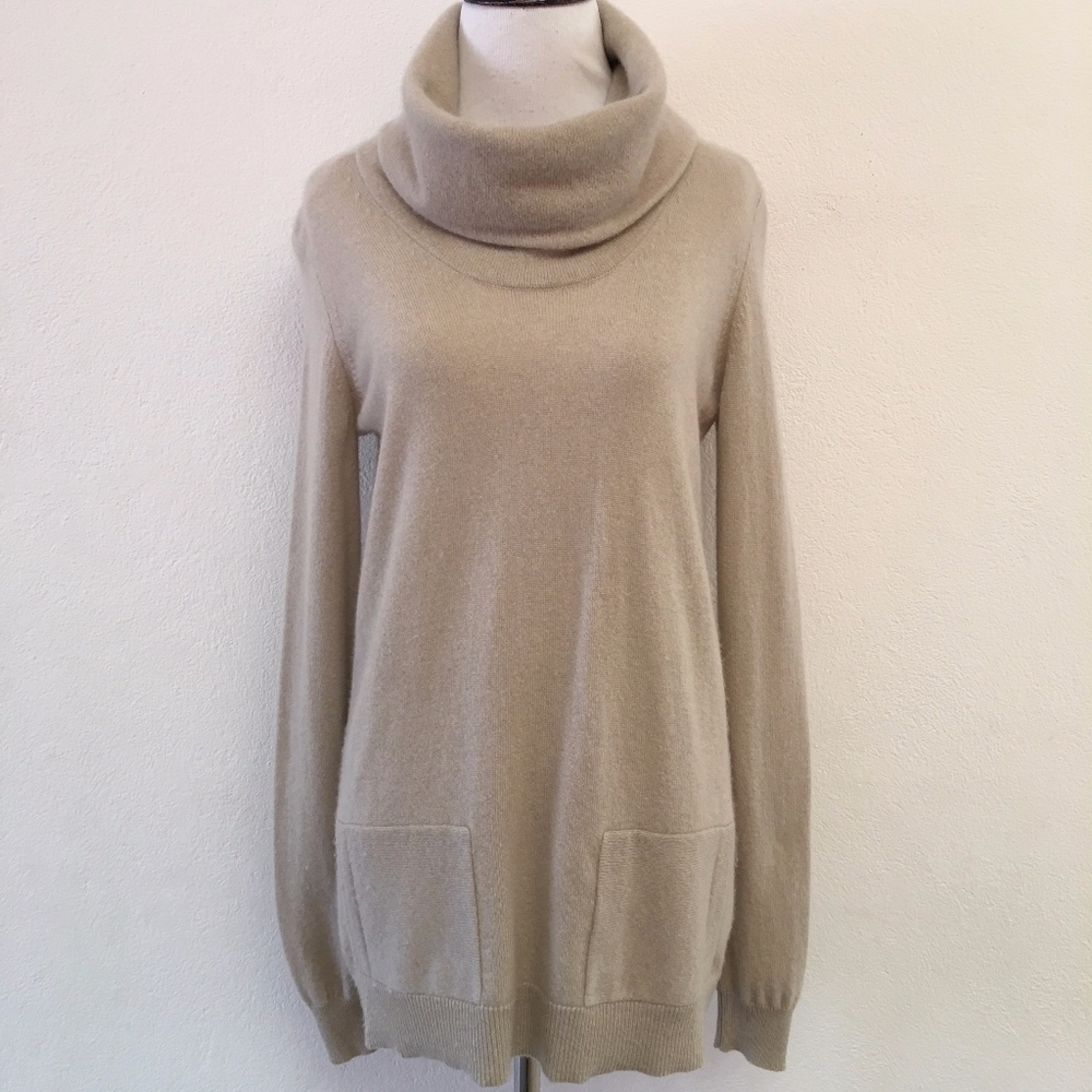Theory Turtleneck Tunic Sweater Top Size Small - image 1
